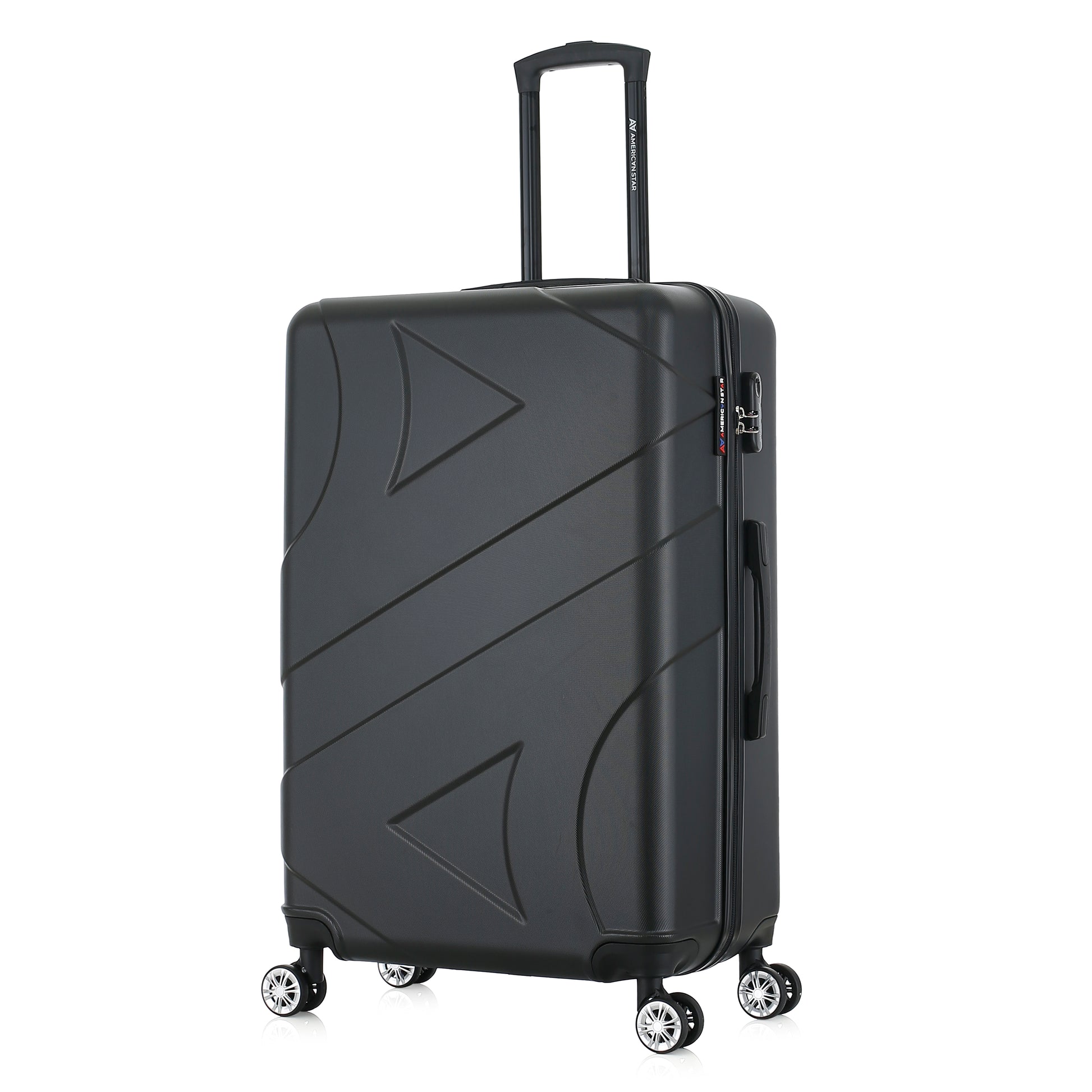 Valise noire de notre collection American Star Boston, taille L de 3/4