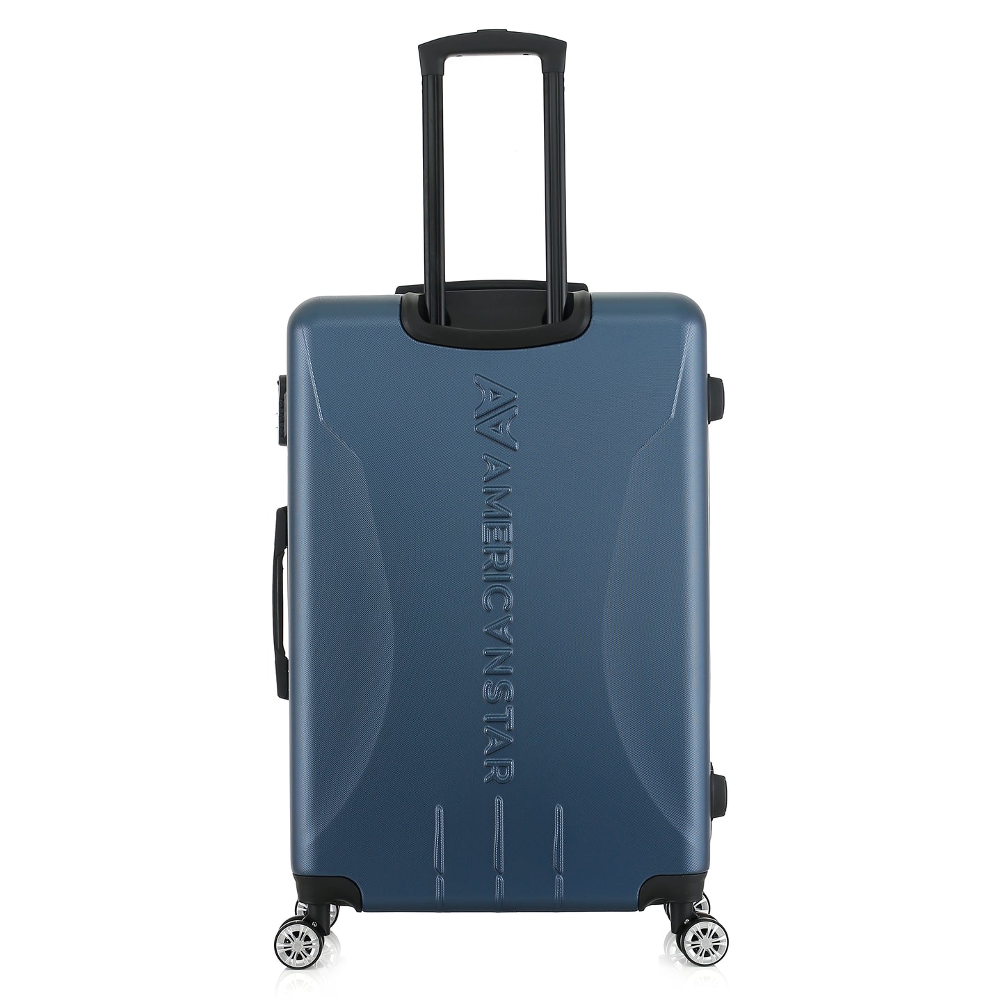 Valise bleue de notre collection American Star Boston, taille L de dos