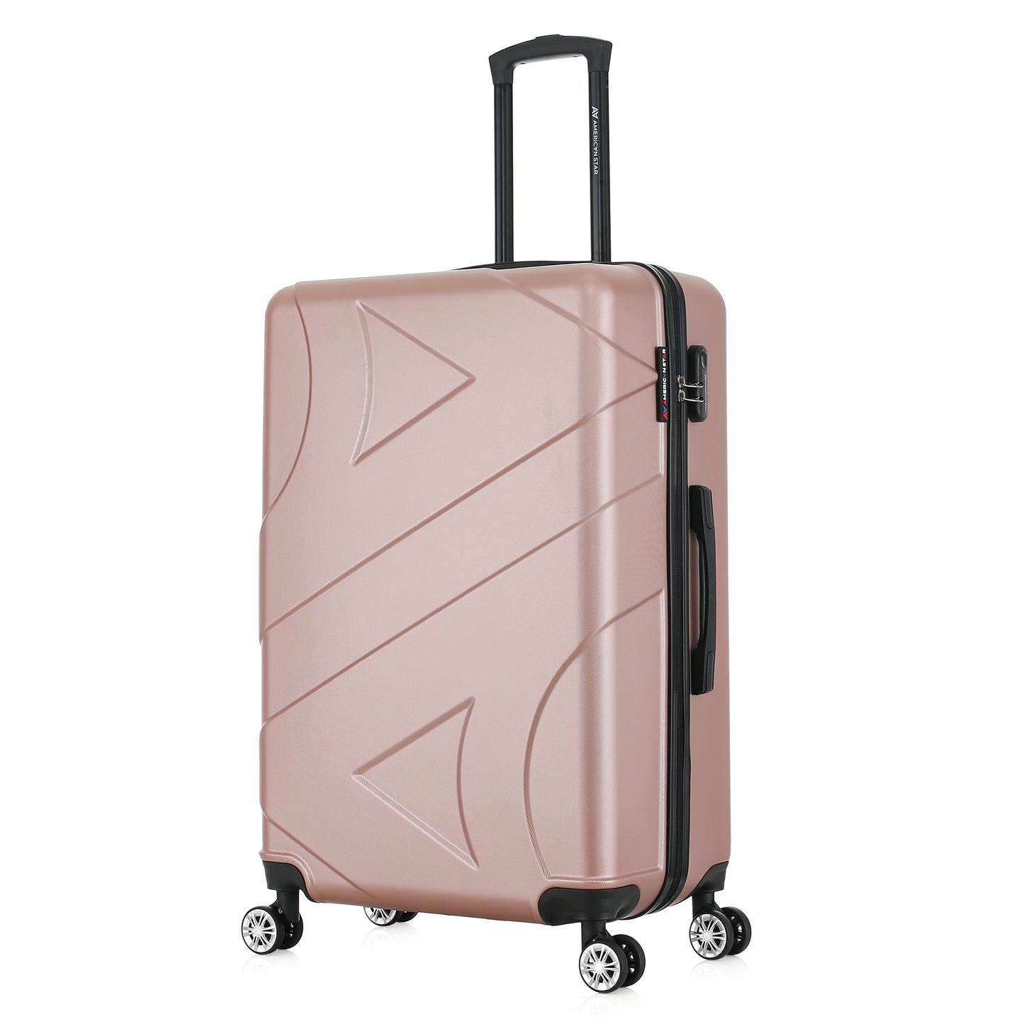 Valise or rose de notre collection American Star Boston, taille L de 3/4