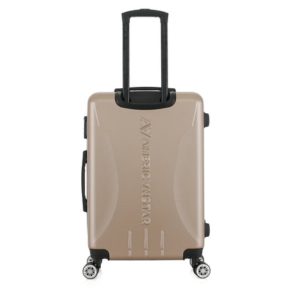 Valise beige de notre collection American Star Boston, taille M de dos