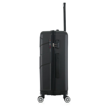 Valise noire de notre collection American Star Boston, taille M de côté