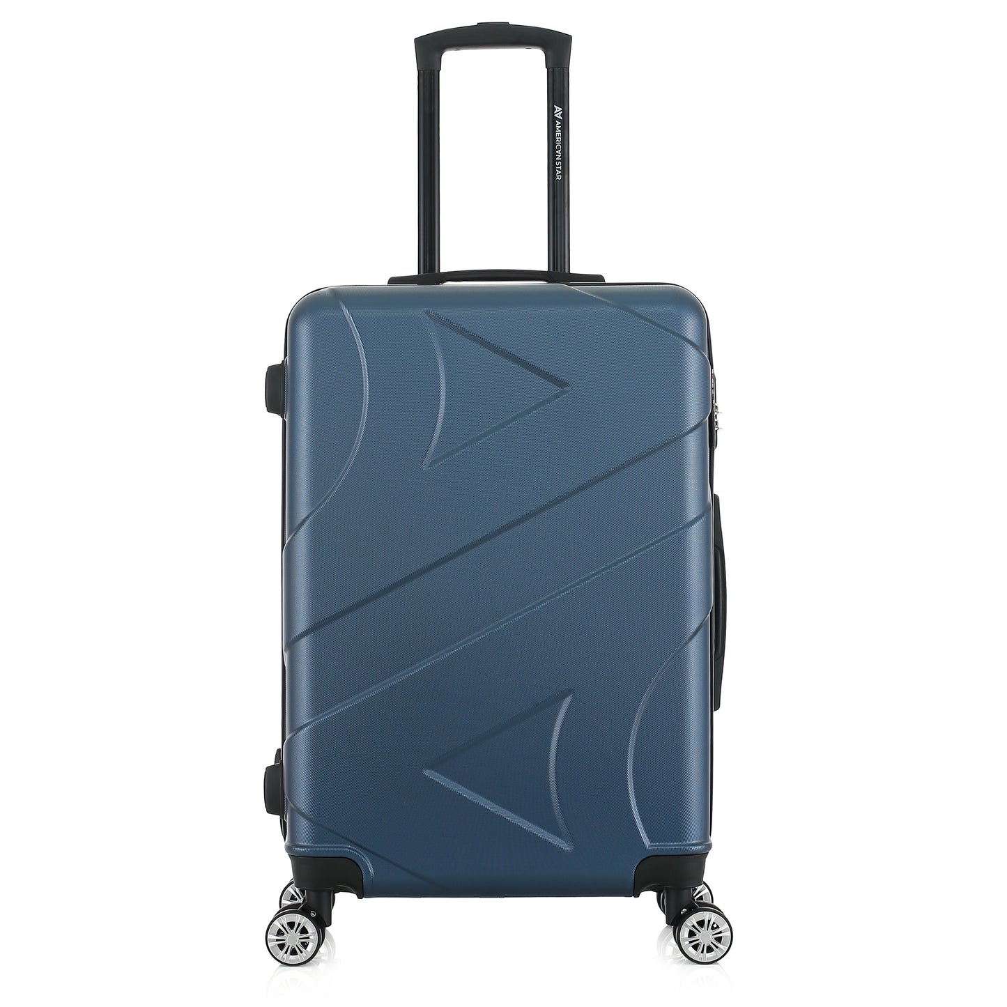 Valise bleue de notre collection American Star Boston, taille M de face