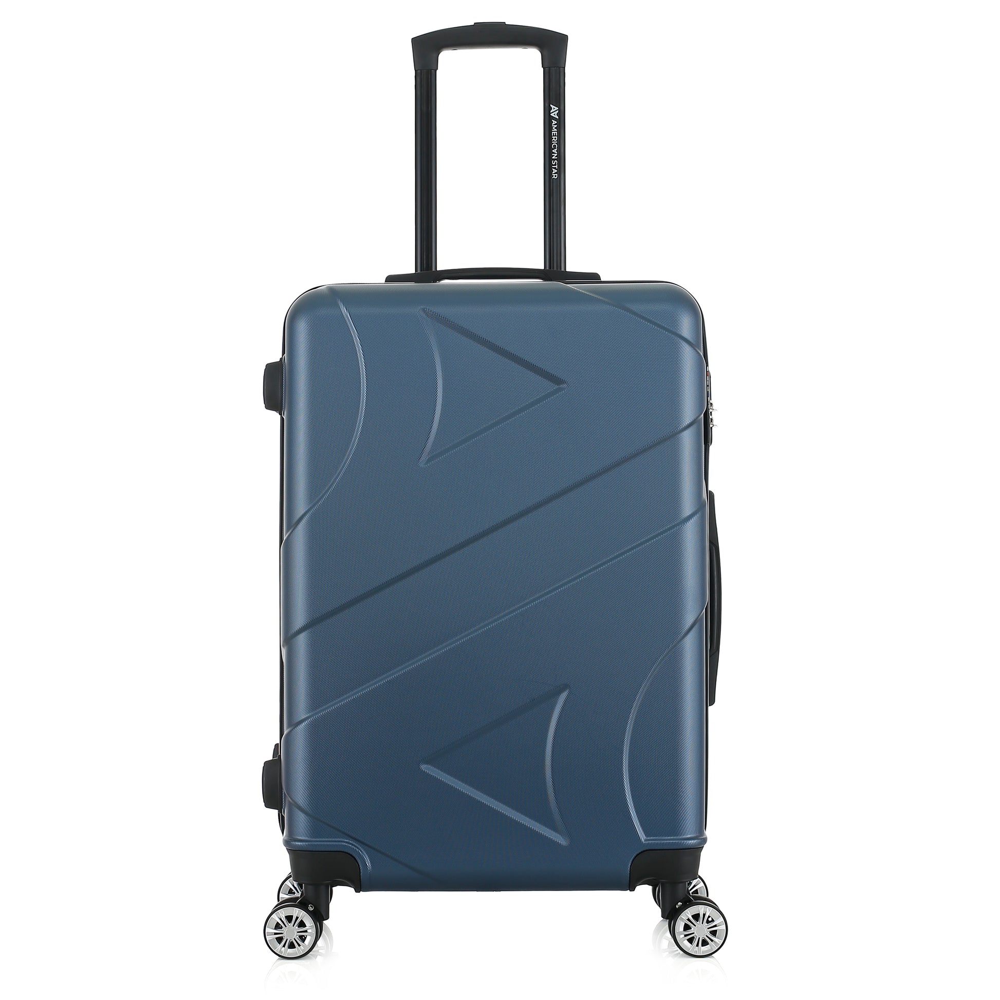 Valise bleue de notre collection American Star Boston, taille M de face