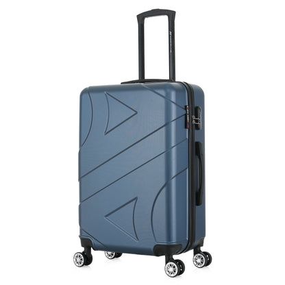 Valise bleue de notre collection American Star Boston, taille M de 3/4