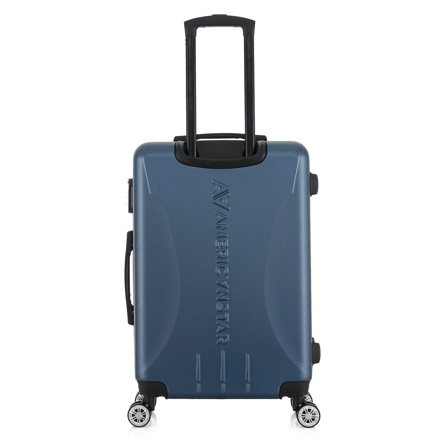 Valise bleue de notre collection American Star Boston, taille M de dos