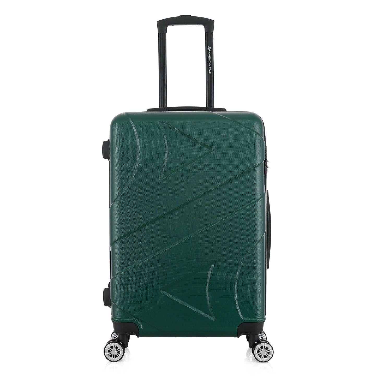 Valise verte de notre collection American Star Boston, taille M de face