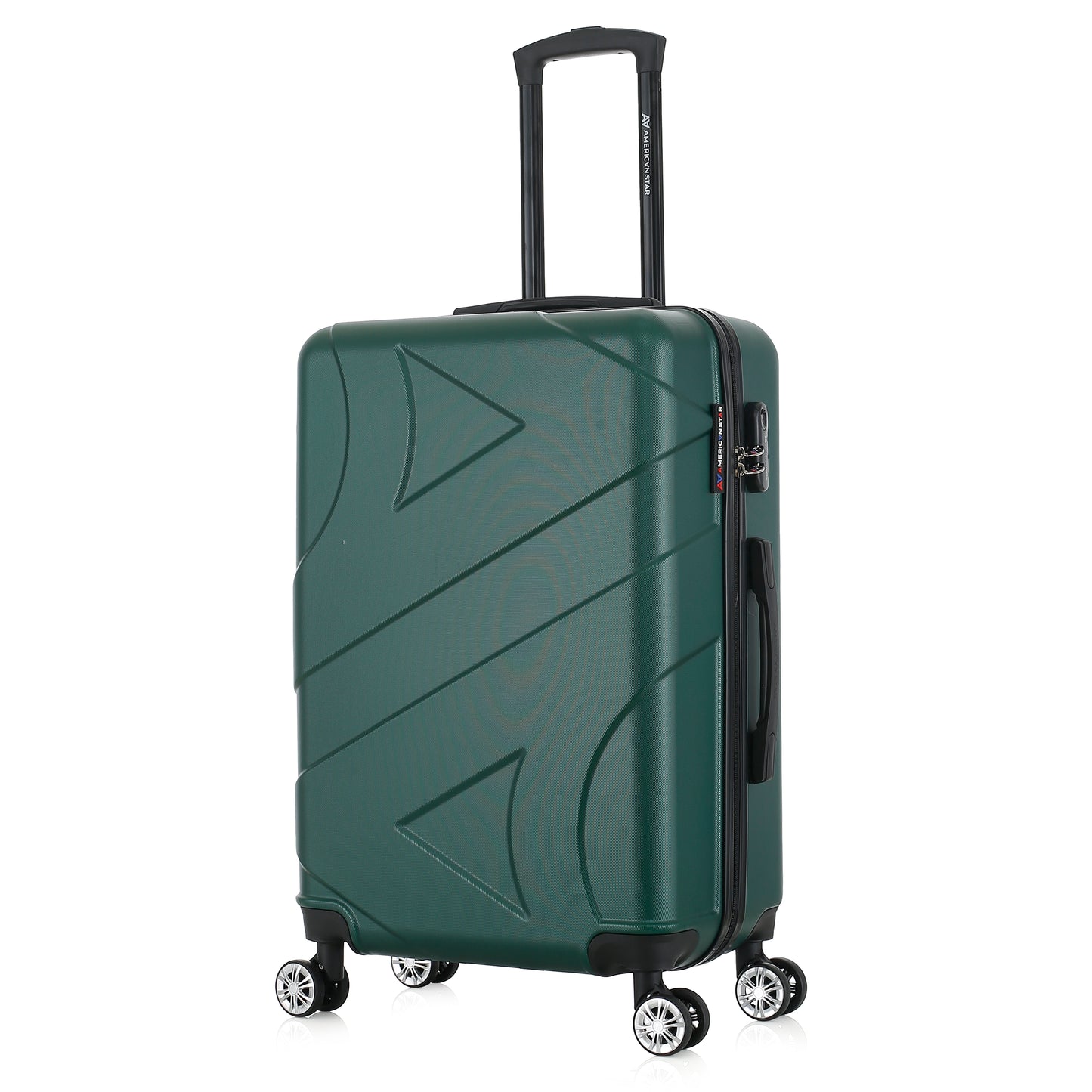 Valise verte de notre collection American Star Boston, taille M de 3/4