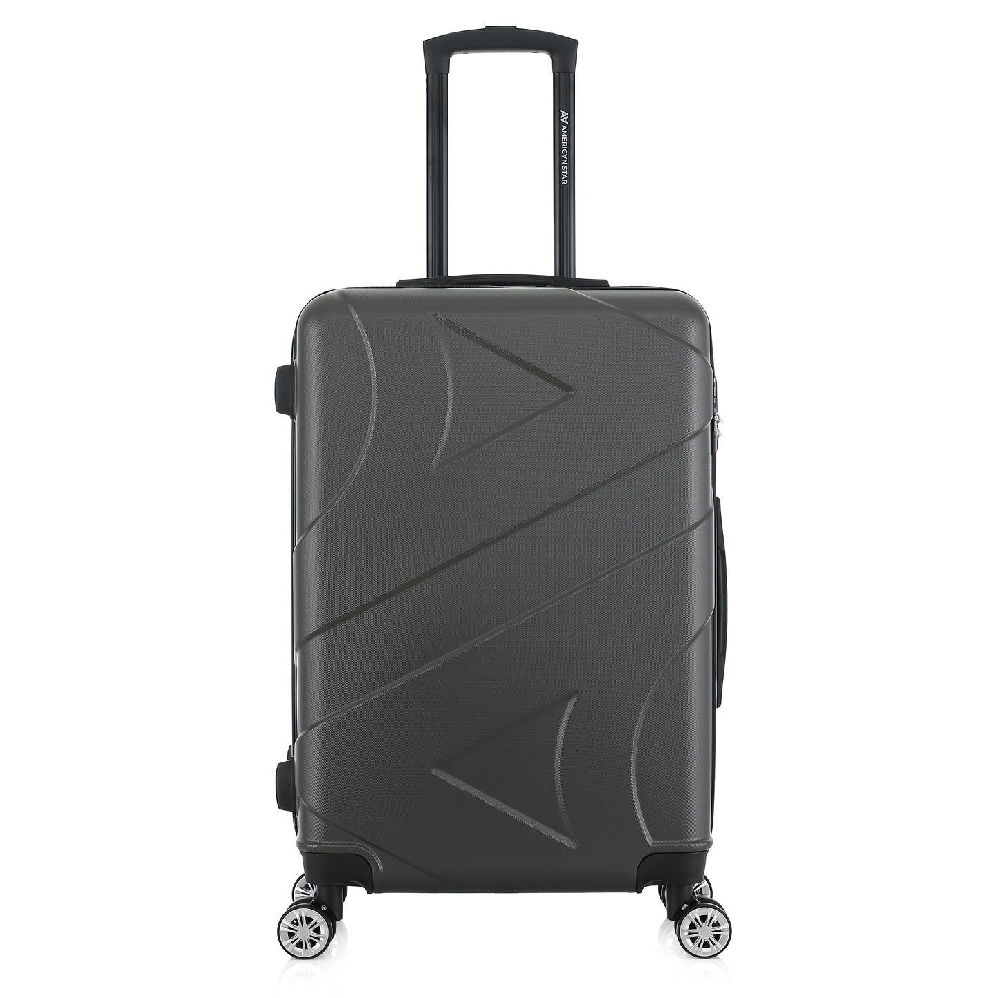 Valise grise de notre collection American Star Boston, taille M de face