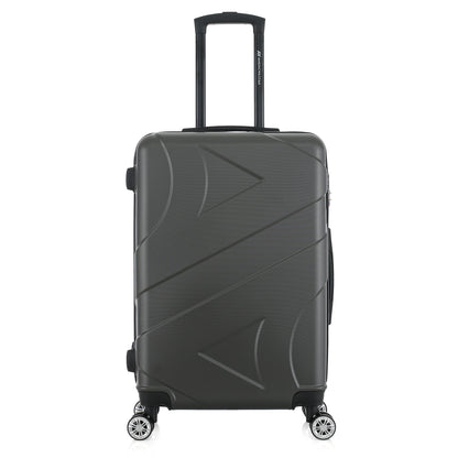 Valise grise de notre collection American Star Boston, taille M de face
