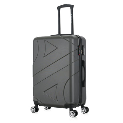 Valise grise de notre collection American Star Boston, taille M de 3/4