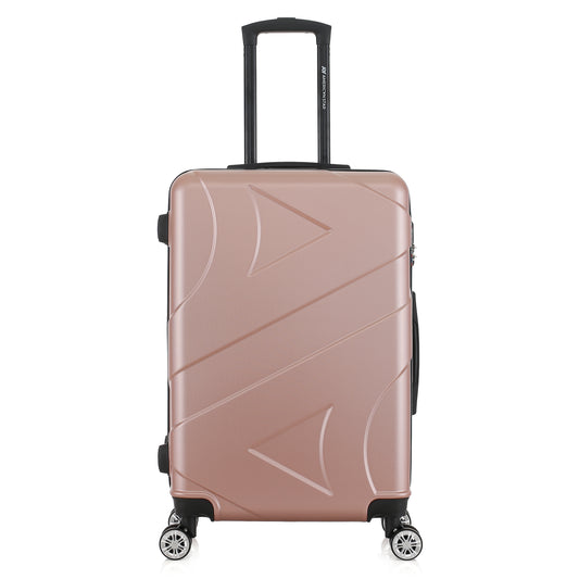Valise or rose de notre collection American Star Boston, taille M de face