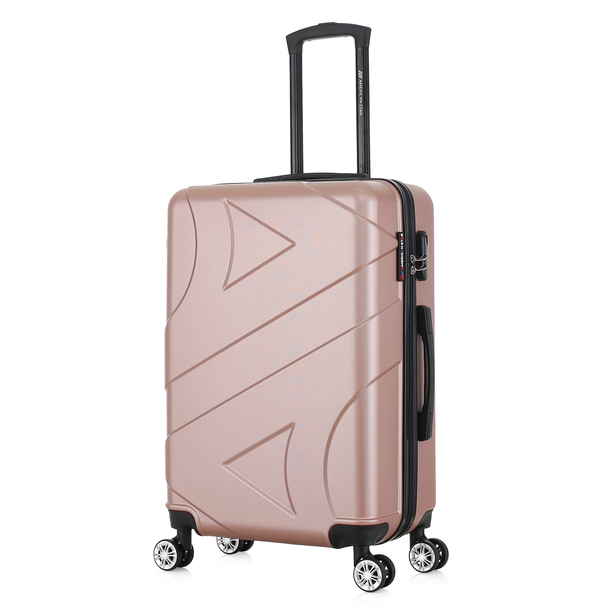 Valise or rose de notre collection American Star Boston, taille M de 3/4