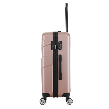 Valise or rose de notre collection American Star Boston, taille M de côté