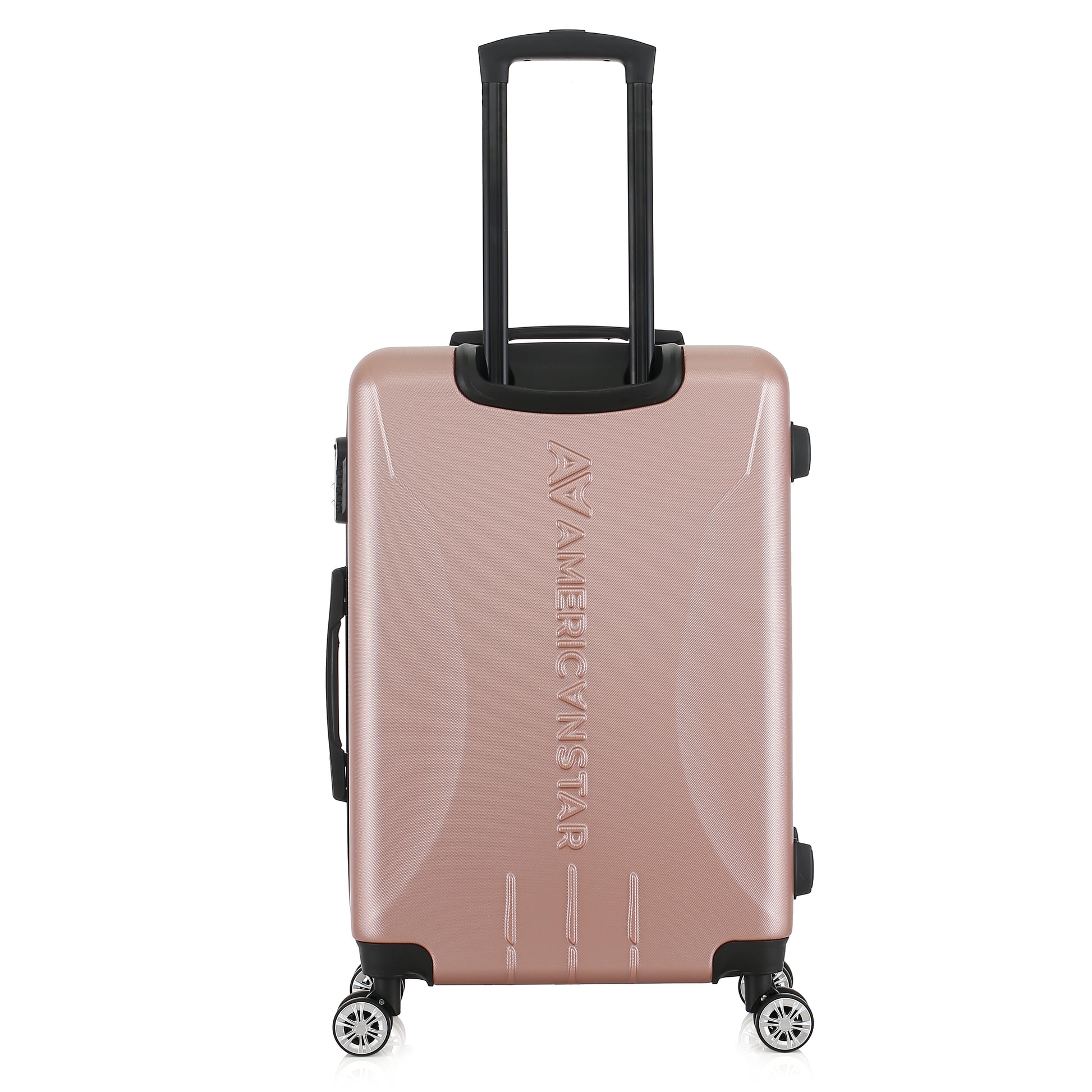 Valise or rose de notre collection American Star Boston, taille M de dos