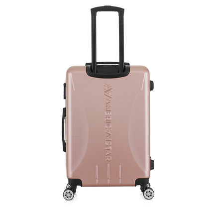Valise or rose de notre collection American Star Boston, taille M de dos