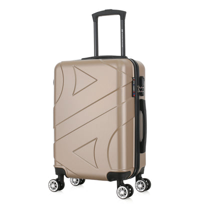 Valise beige de notre collection American Star Boston, taille S de 3/4