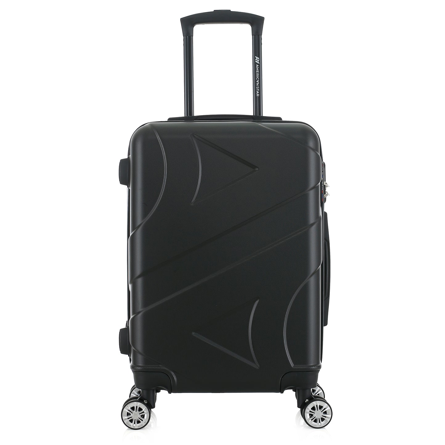 Valise noire de notre collection American Star Boston, taille S de face