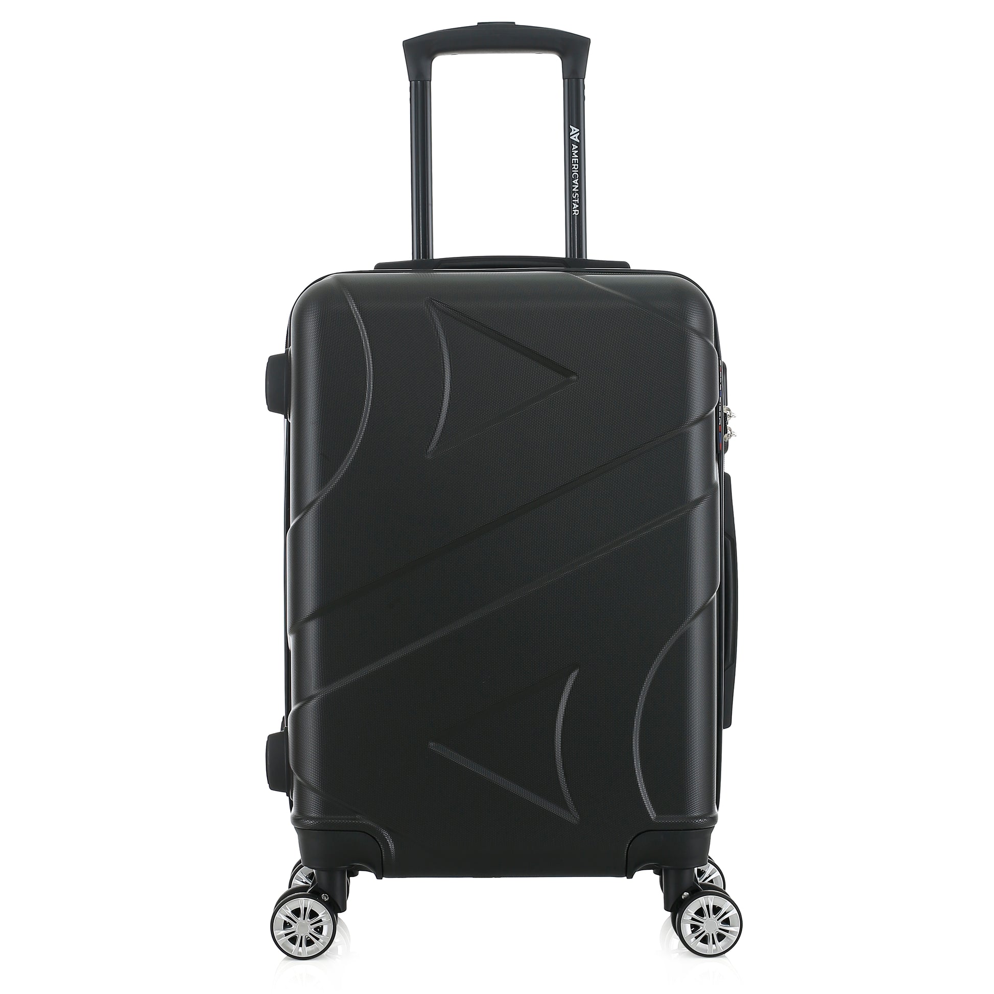 Valise noire de notre collection American Star Boston, taille S de face