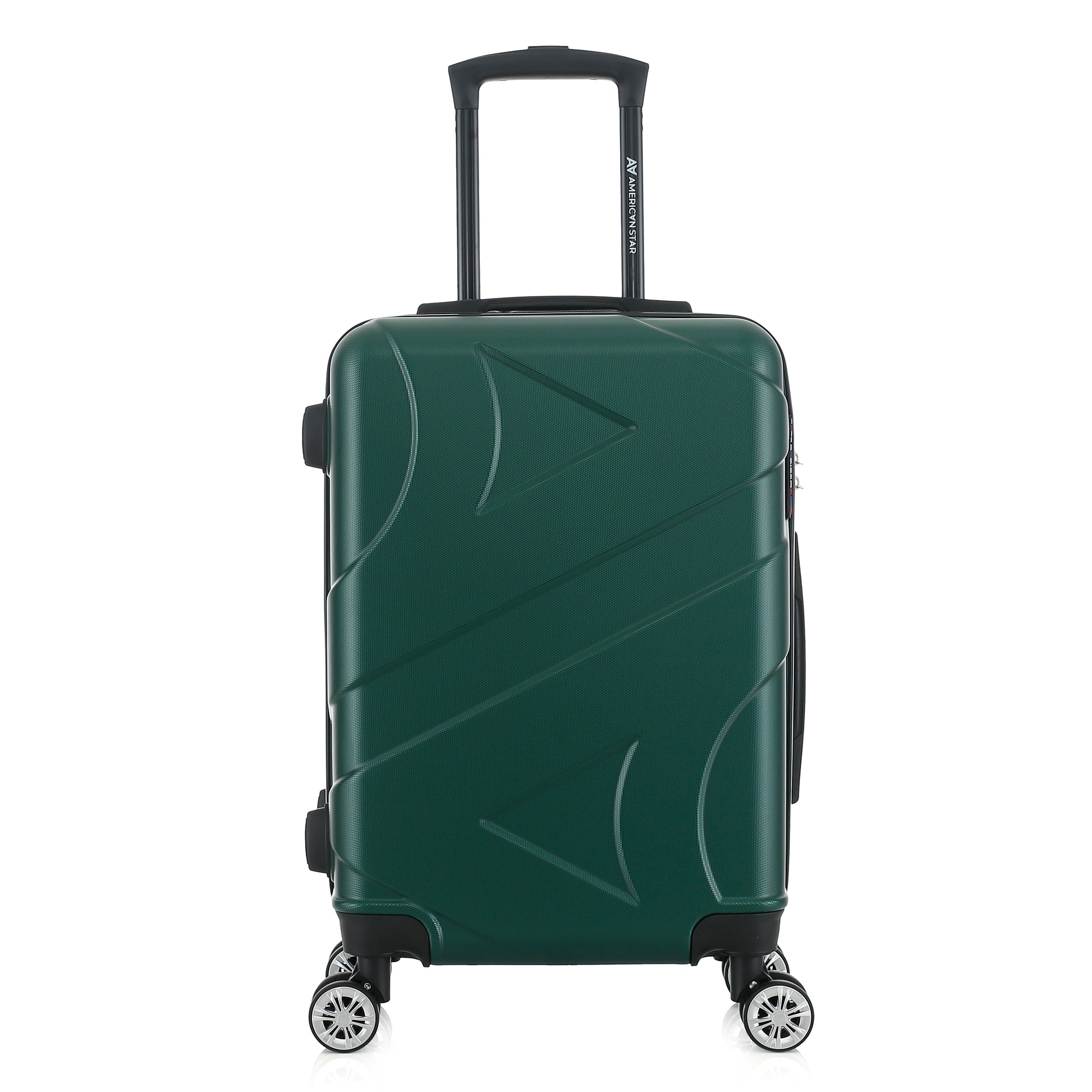 Valise verte de notre collection American Star Boston, taille S de face