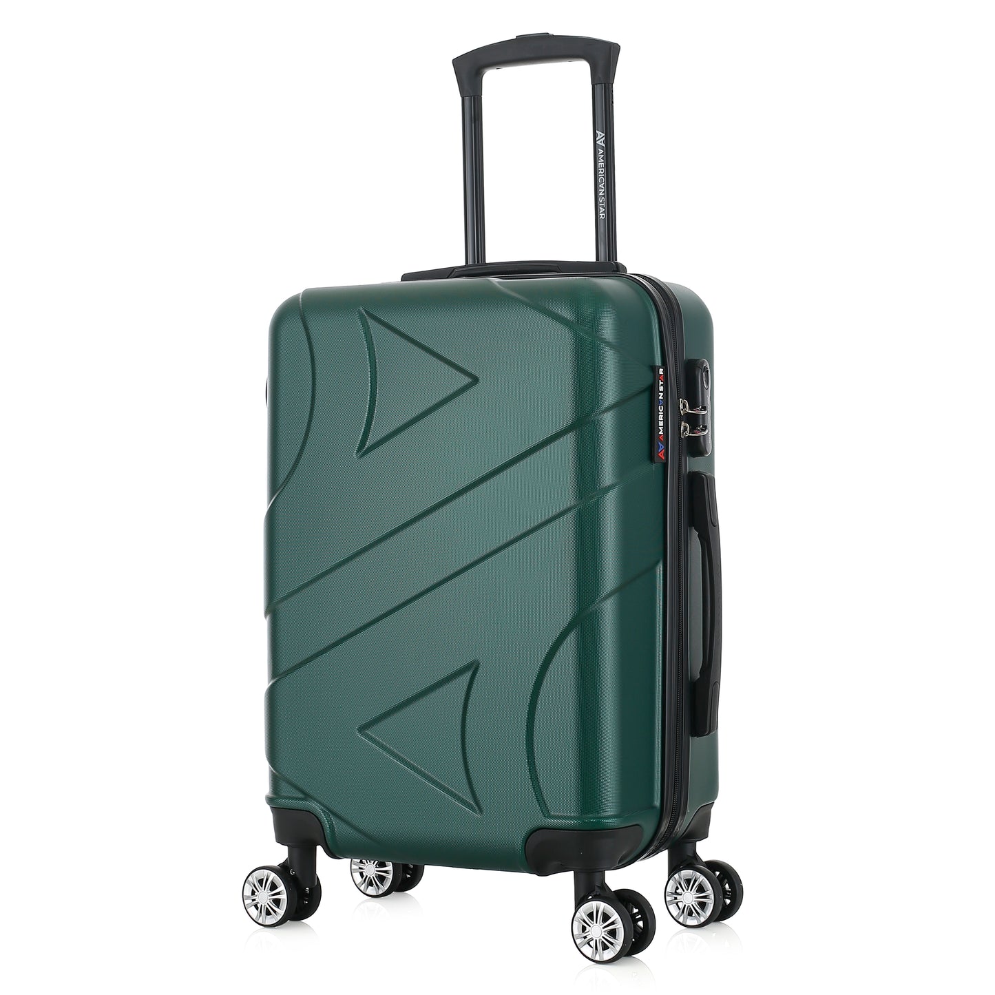 Valise verte de notre collection American Star Boston, taille S de 3/4