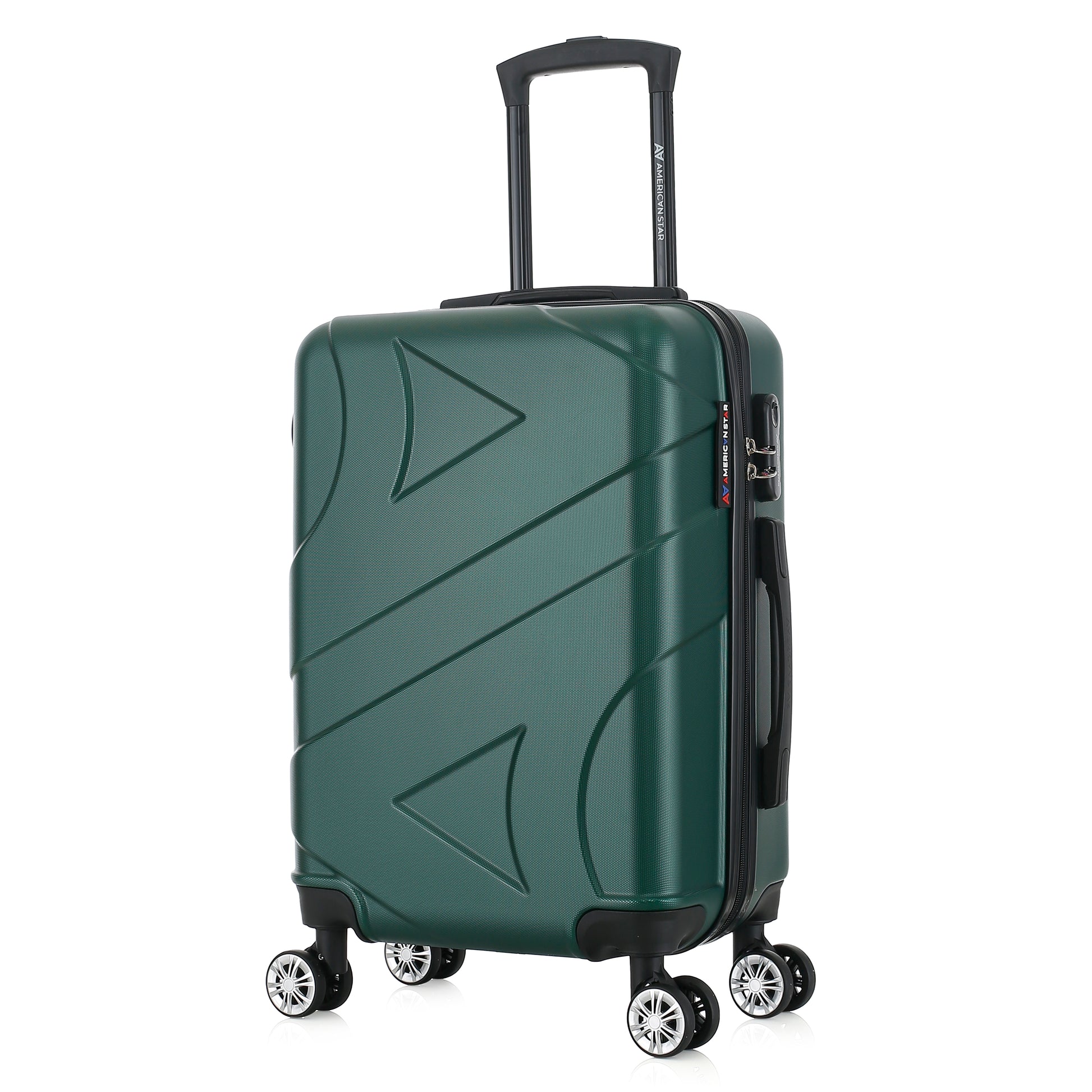 Valise verte de notre collection American Star Boston, taille S de 3/4