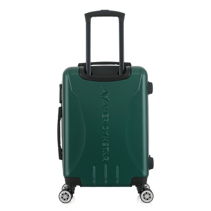 Valise verte de notre collection American Star Boston, taille S de dos