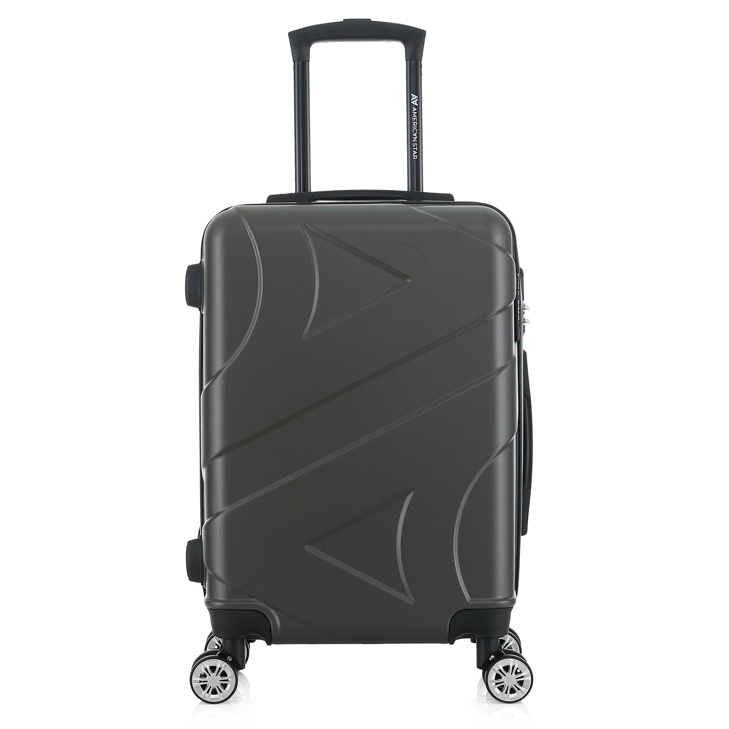 Valise grise de notre collection American Star Boston, taille S de face