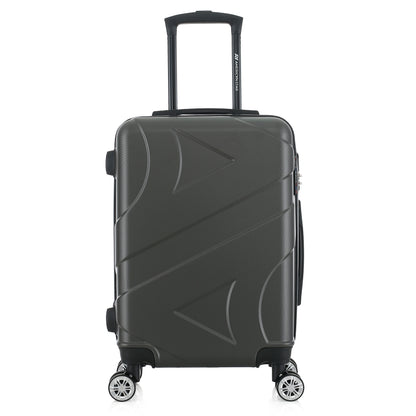 Valise grise de notre collection American Star Boston, taille S de face