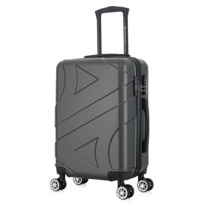 Valise grise de notre collection American Star Boston, taille S de 3/4