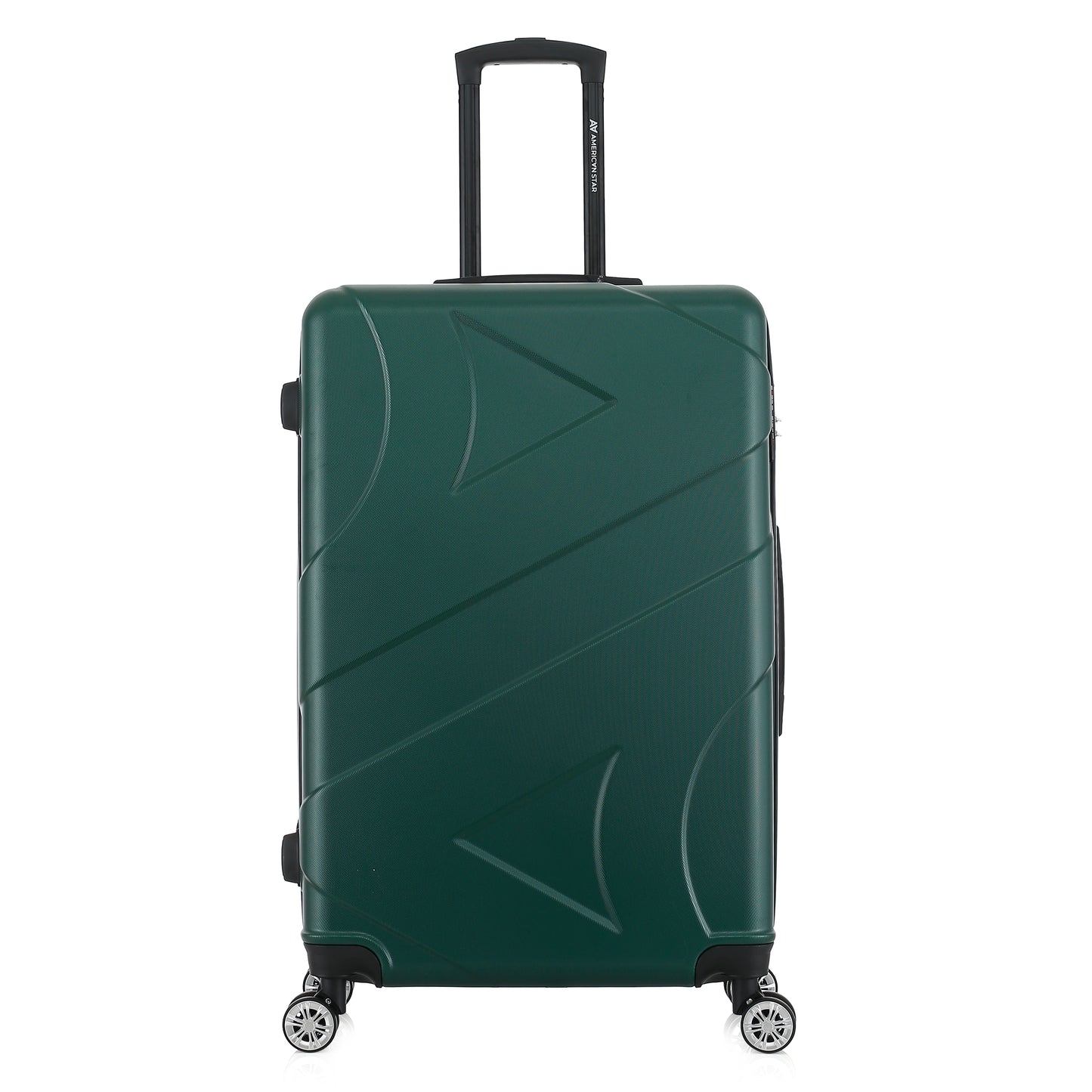 Grande valise verte de face
