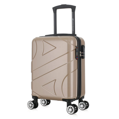 Valise beige de notre collection American Star Boston, taille XS de 3/4