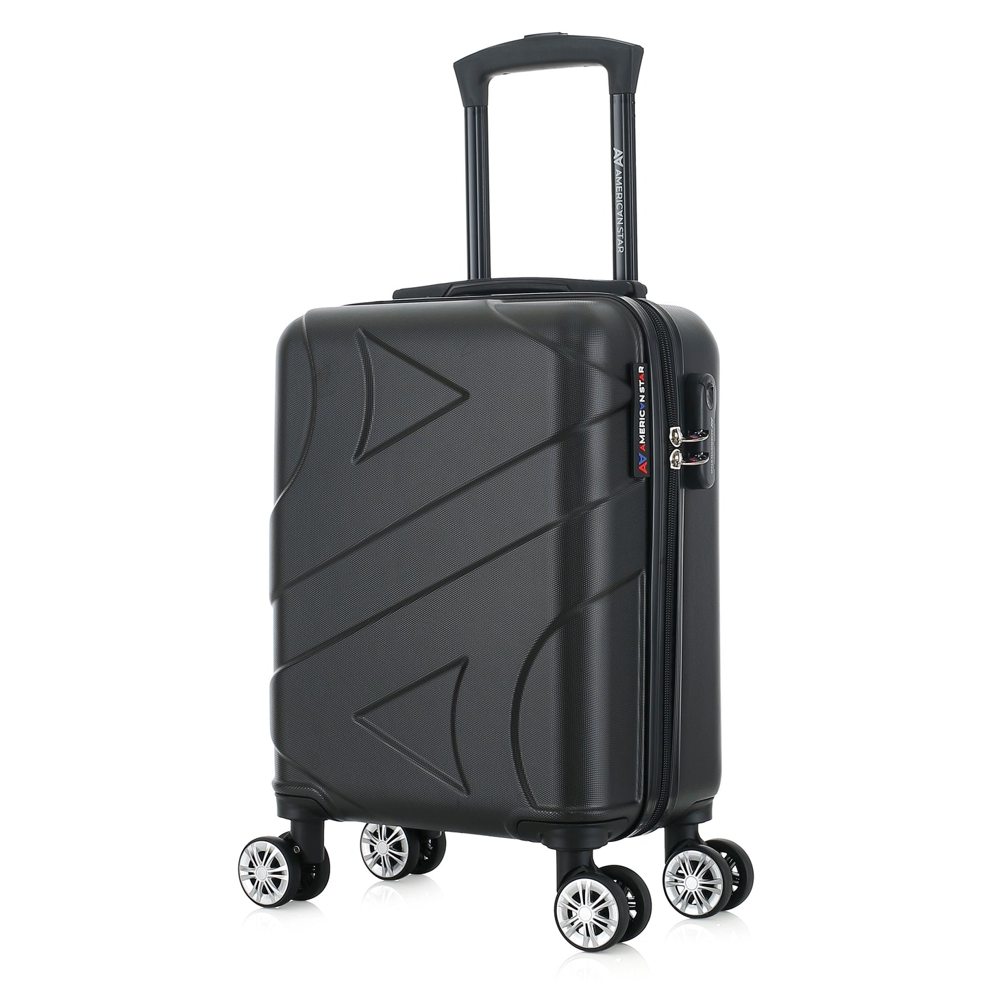 Valise noire de notre collection American Star Boston, taille XS de 3/4