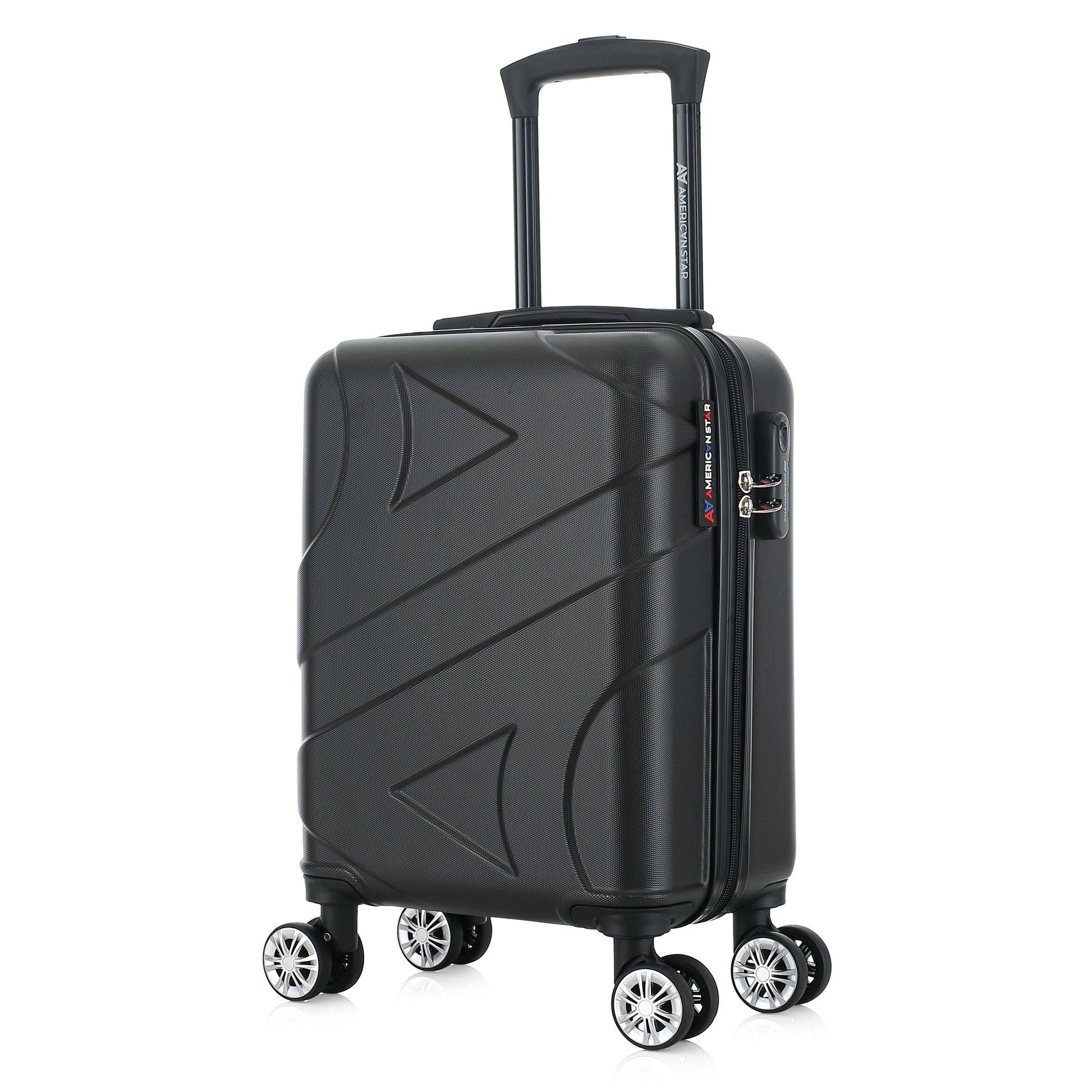 Valise noire de notre collection American Star Boston, taille XS de 3/4