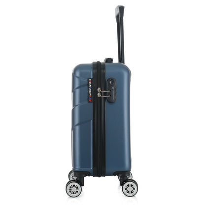 Valise bleue de notre collection American Star Boston, taille XS de côté