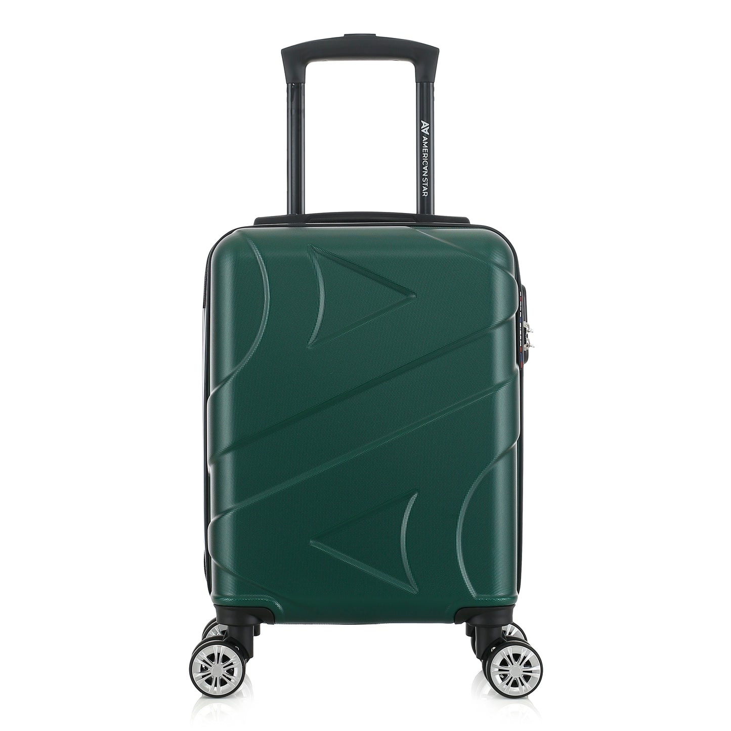 Valise verte de notre collection American Star Boston, taille XS de face