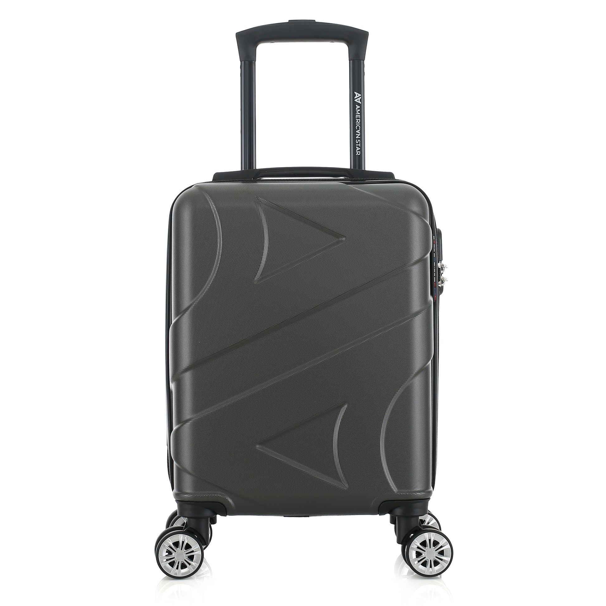 Valise grise de notre collection American Star Boston, taille XS de face