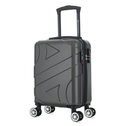 Valise grise de notre collection American Star Boston, taille XS de 3/4