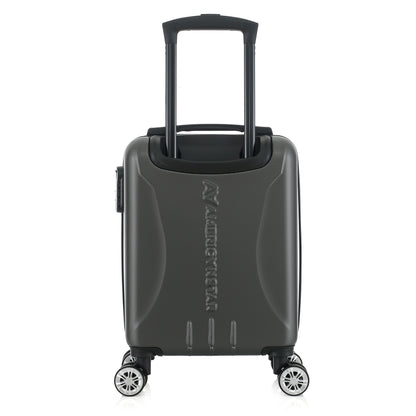 Valise grise de notre collection American Star Boston, taille XS de dos