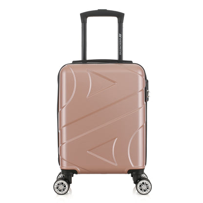 Valise or rose de notre collection American Star Boston, taille XS de face