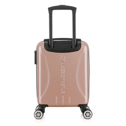 Valise or rose de notre collection American Star Boston, taille XS de dos