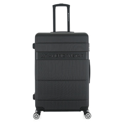 Valise noire de notre collection American Star Chicago, taille L de face