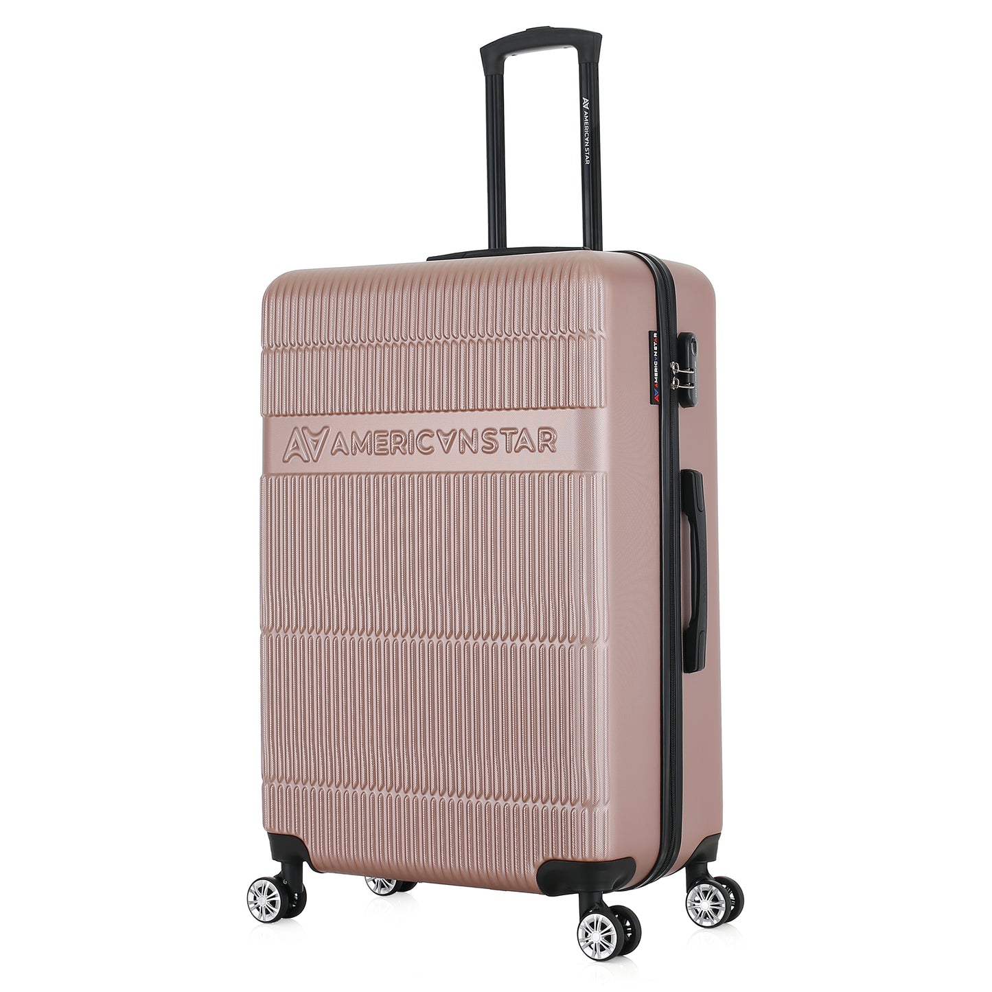 Valise or rose de notre collection American Star Chicago, taille L de 3/4