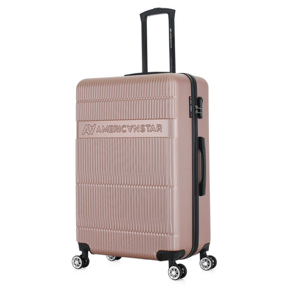 Valise or rose de notre collection American Star Chicago, taille L de 3/4