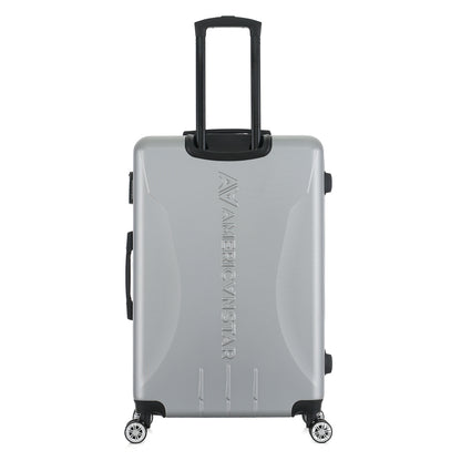 Valise argent de notre collection American Star Chicago, taille L de dos