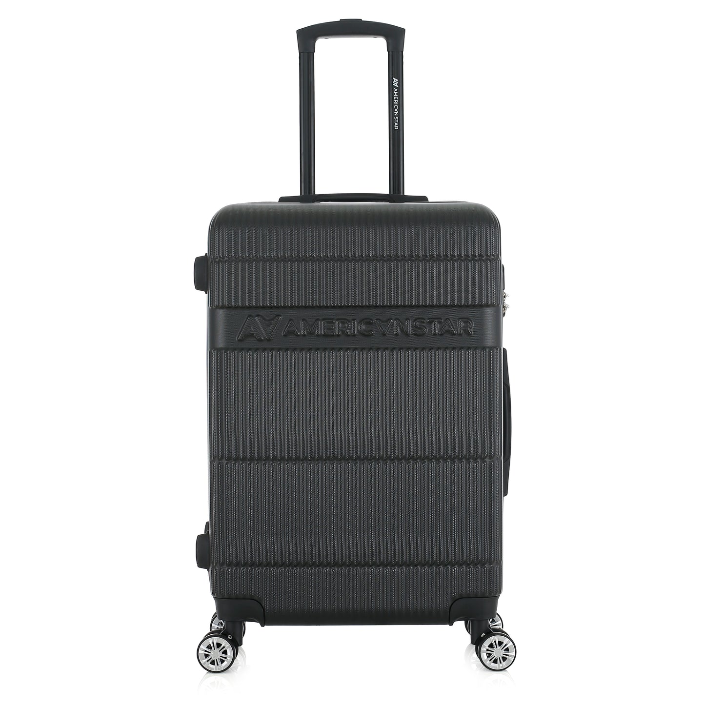 Valise noire de notre collection American Star Chicago, taille M de face