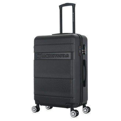 Valise noire de notre collection American Star Chicago, taille M de 3/4