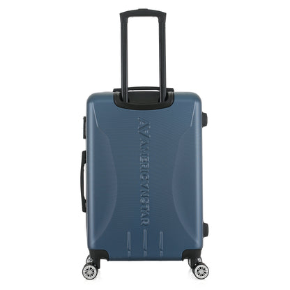 Valise bleue de notre collection American Star Chicago, taille M de dos
