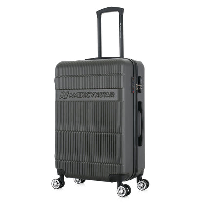 Valise grise de notre collection American Star Chicago, taille M de 3/4