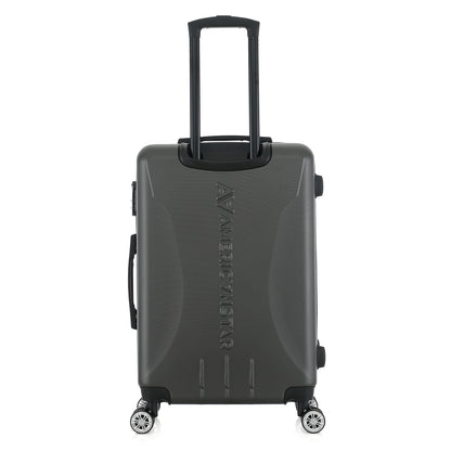 Valise grise de notre collection American Star Chicago, taille M de dos