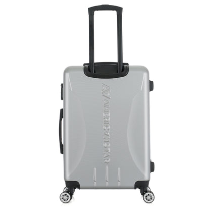 Valise argent de notre collection American Star Chicago, taille M de dos